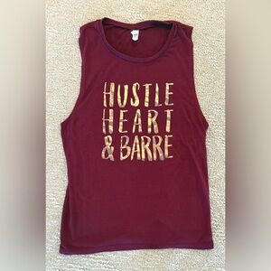 Bella Canvas Maroon Barre Method Tank
